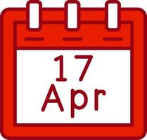 April 17 Vector Icon