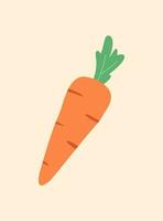 carrot icon flat design vector illustration