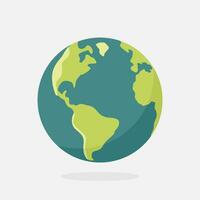 America Map earth globe icon vector illustration