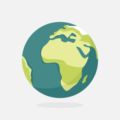 earth globe icon vector illustration