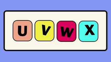 a B C letra animar alfabeto aprendizaje para niños a B C D para guardería clase preescolar aprendizaje vídeos video