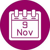 November 9 Vector Icon