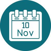 November 10 Vector Icon