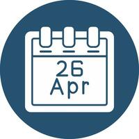 April 26 Vector Icon