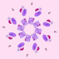 Abstract purple pattern. Colorful template for different design uses vector