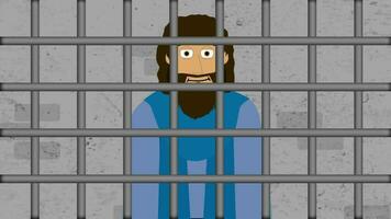 Cartoon Bible Illustration of Peter's imprisonment video