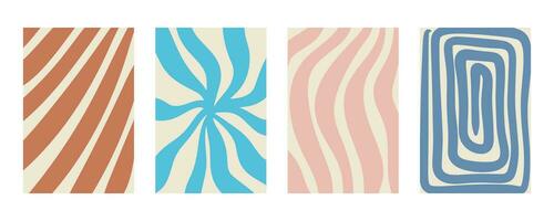 Naive playful background of abstract shapes set vector