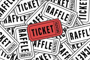 Raffle ticket vectors