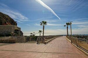 sunny seascape on the Spanish Canary Island of Gran Canaria between Puero Rico and Playa Amadores photo