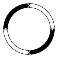 Rotating arrow icon symbol. Vector illustration