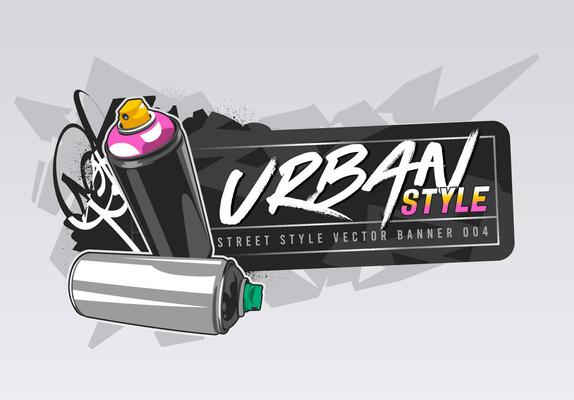 Graffiti Vector Banner Design