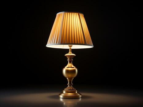 Different style table lamp with isolated background AI Generative photo
