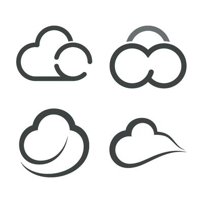 Cloud logo vector template