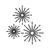 Firework logo vector icon