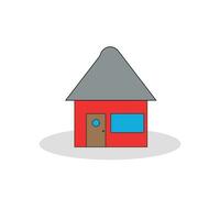 house on a white background vector