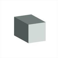 3d render of a cube vector