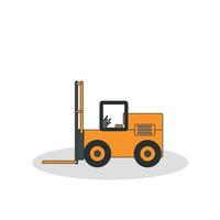 forklift truck isolated on white background vector