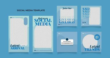 social media template banner blog fashion sale promotion vector