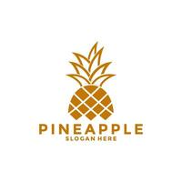 Pineapple organic product design logo vector, Pineapple icon logo template vector