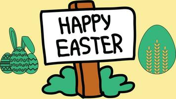 Happy Easter card vector