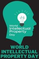 World Intellectual Property Day template vector