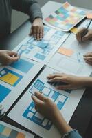 UX UI and Programming development technology. photo