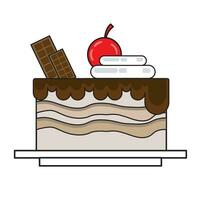 Design symbol clip art cake illustration vector