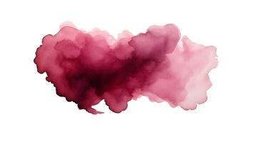 Watercolor burgundy abstract background. Watercolour maroon splash texture. Vector watercolour pattern