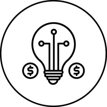 icono de vector de idea