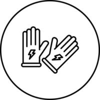 Electrician Gloves Vector Icon