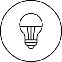 icono de vector de lámpara led