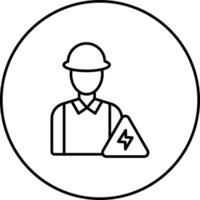 Electrician Service Vector Icon