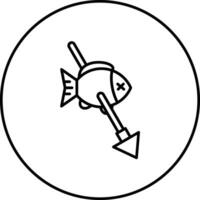 pesca submarina vector icono