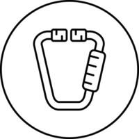 Carabiner Vector Icon