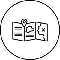 icono de vector de mapa