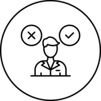 Conflicting Thoughts Vector Icon