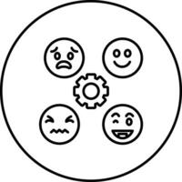 Perceiving Emotions Vector Icon
