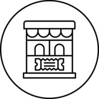 Ticket Office Vector Icon