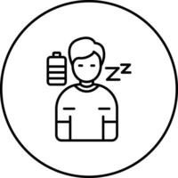 Tired Vector Icon