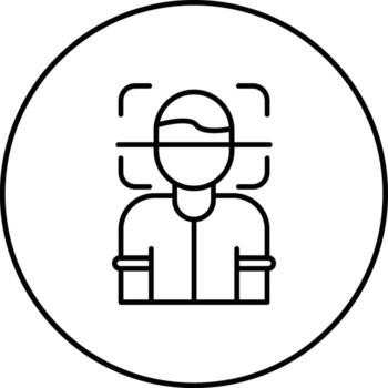Face Scanner Vector Icon