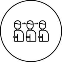 Queue Vector Icon
