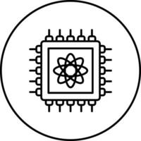 Quantum Computer Vector Icon