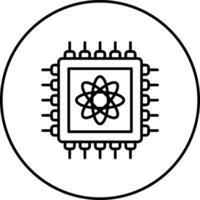 Quantum Computer Vector Icon