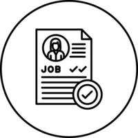 Hired Vector Icon