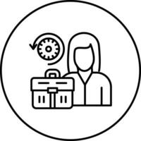 Full Time Job Vector Icon