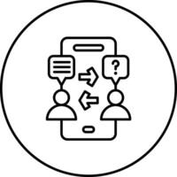 Phone Interview Vector Icon