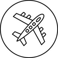 icono de vector de avion