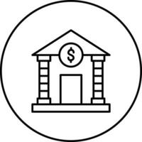 icono de vector de banco