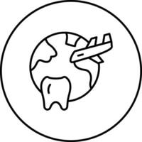 Dental Tourism Vector Icon