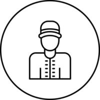 Delivery Man Vector Icon